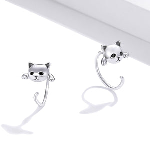 925 Sterling Silver Earrings with Pavé Setting and CZ Stones