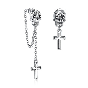 S925 Sterling Silver Oxidized Earrings for Women
