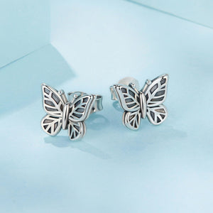 925 Sterling Silver Oxidized Silver Earrings for Women