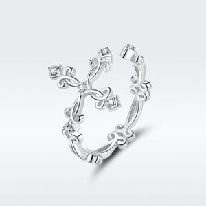 S925 Sterling Silver 0.4cm Width Pavé Setting CZ Ring