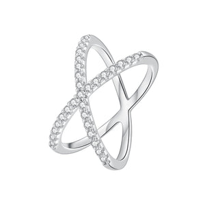 S925 Sterling Silver Moissanite Ring Size 8