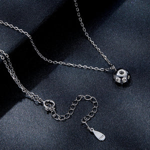 925 Sterling Silver Plated Platinum Moissanite Necklace 39+5cm for Women