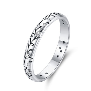925 Sterling Silver Ring - Size 6.0 - Stylish Minimalist Design for Women