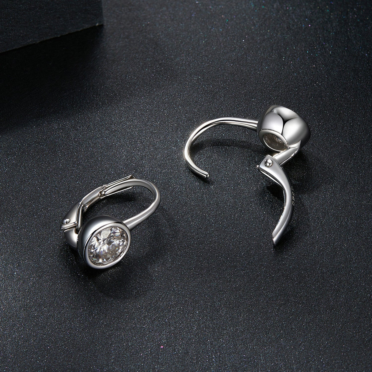 925 Sterling Silver 0.50 Carat Moissanite Earrings for Women