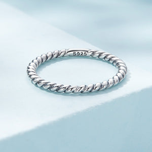 925 Sterling Silver Oxidized Ring Size 6.0 for Women