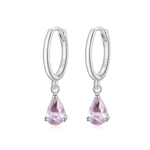 925 Sterling Silver Earrings with Pavé Setting CZ
