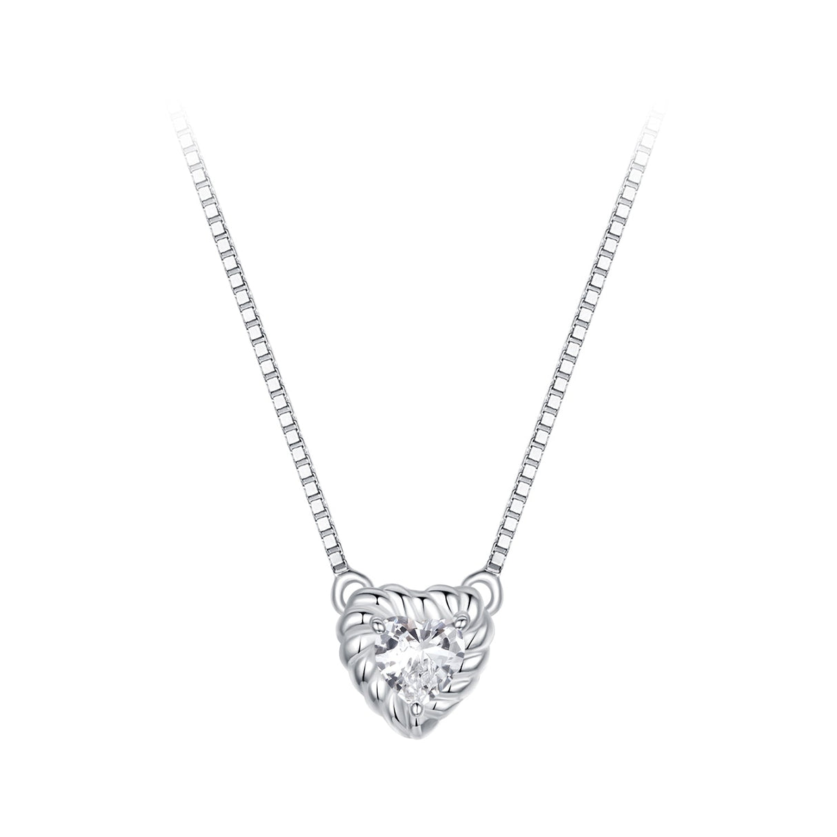 925 Sterling Silver 4mm 0.245ct Moissanite Necklace for Women