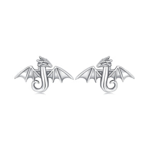 925 Sterling Silver Earrings with Oxidized Finish, 0.7*1.1cm