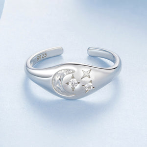 925 Sterling Silver Pavé White Gold Plated CZ Rings - Width 0.2-0.8cm