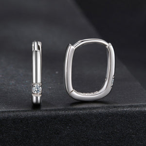 925 Sterling Silver Moissanite 0.16 ct Stud Earrings for Women