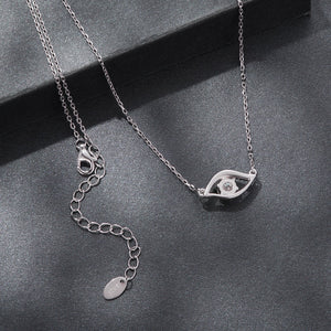 925 Sterling Silver Moissanite Necklace 40+5cm in Length for Women