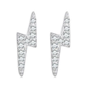 925 Sterling Silver Earrings with Pavé Setting CZ for Women