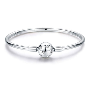 925 Sterling Silver Adjustable Bracelet Style Nan Size 17cm for Men