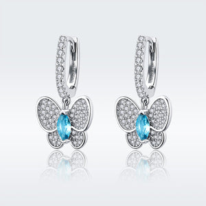 925 Sterling Silver Earrings with Pavé Setting CZ for Women