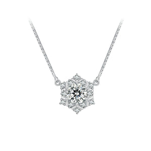 925 Sterling Silver Necklace with Pavé Setting CZ - Length 400+50mm - Women