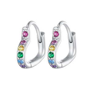 925 Sterling Silver Earrings with Pavé Setting CZ for Women