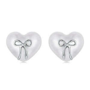 925 Sterling Silver Earrings with Quality Shell Pearl, Size 1*1.2cm for Women
