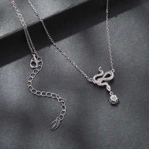 925 Sterling Silver Moissanite 0.50 Carat Necklace with CZ Pavé Setting in White Gold, 40+5cm for Women