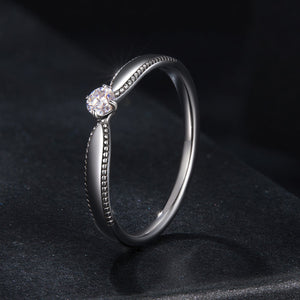 925 Sterling Silver Moissanite Ring Size 6 for Women
