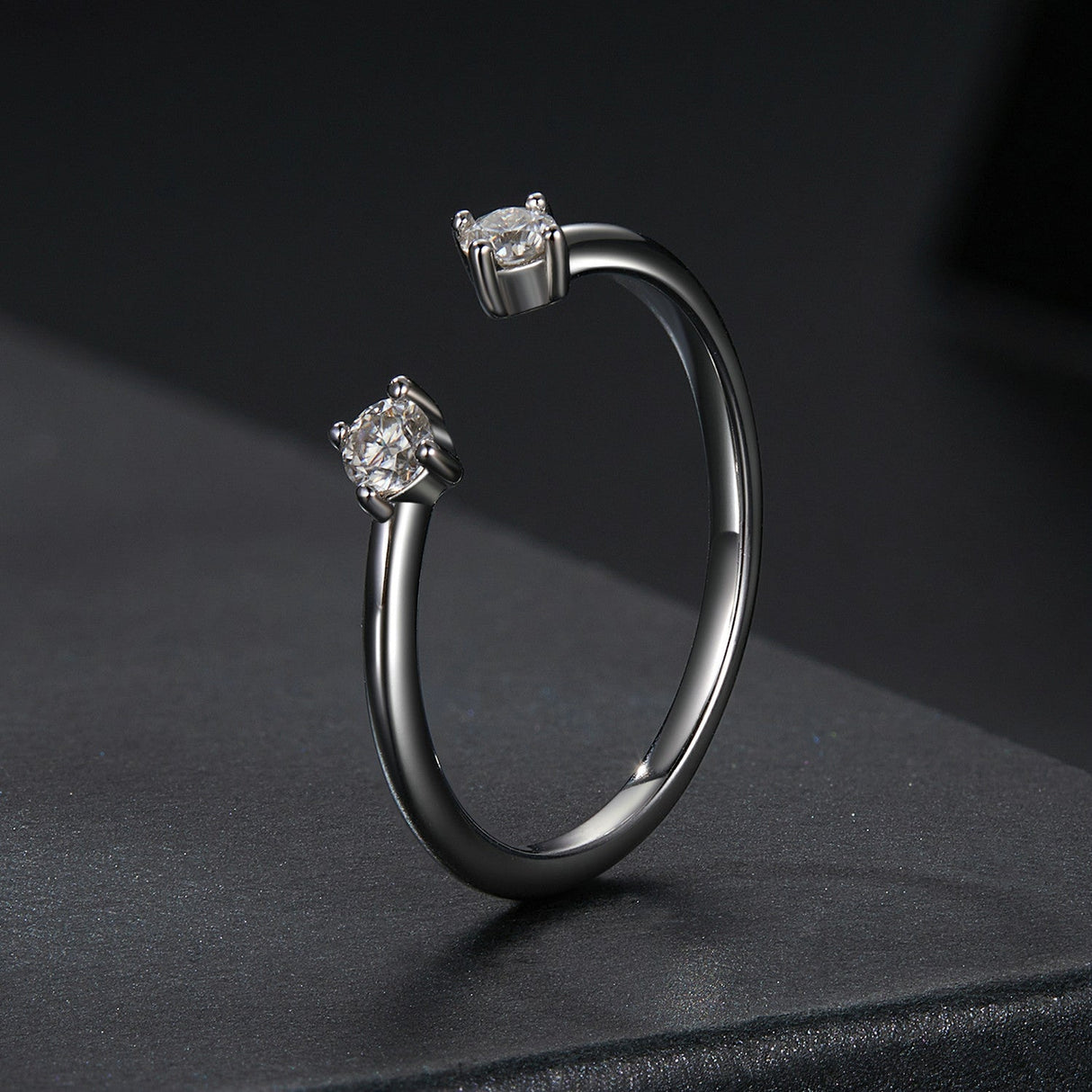 925 Sterling Silver Moissanite Ring Size E for Women