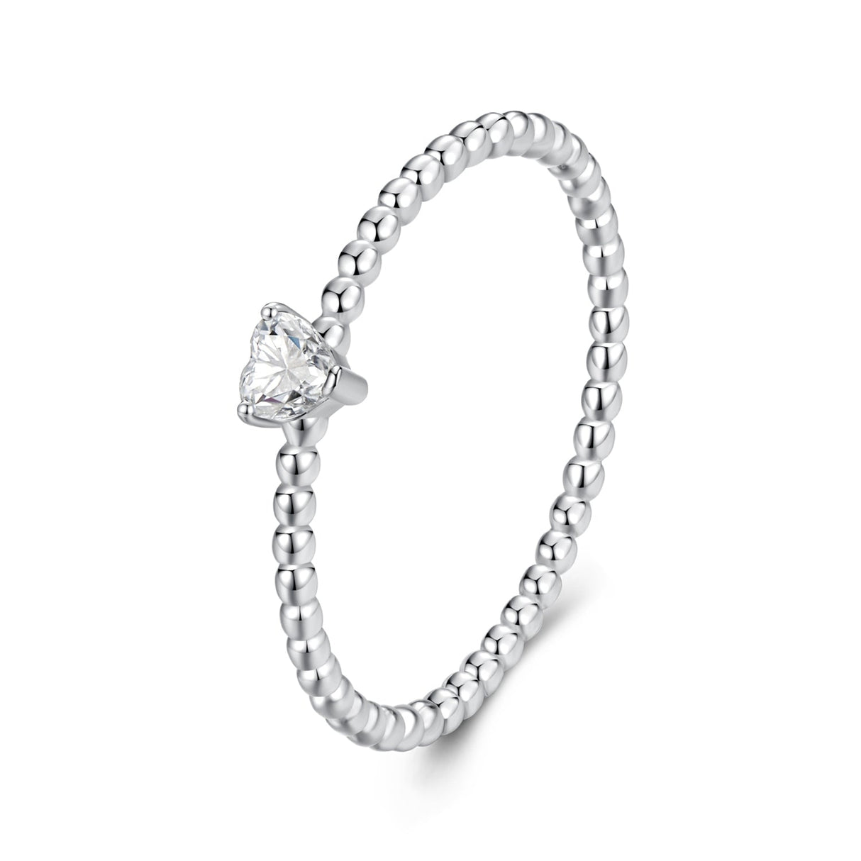 925 Sterling Silver Moissanite Ring Size 6 Plated White Gold