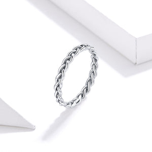 925 Sterling Silver Oxidized 0.20cm Ring Size 9 for Women