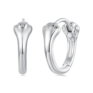 925 Sterling Silver Plated White Gold Earrings for Women