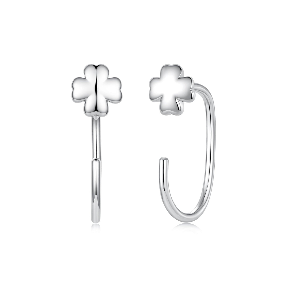 S925 Silver Brass and White Gold Plated 1.4cm Earrings for Women