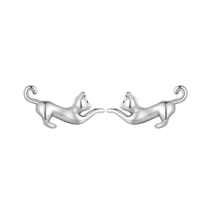 925 Sterling Silver Oxidized Earrings - 7*11mm for Women
