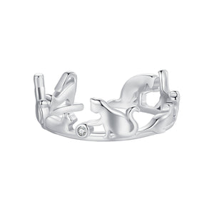 925 Sterling Silver Pavé Setting CZ Ring - Width 1.5-6.5mm for Women