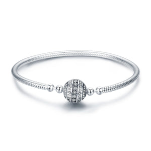 925 Sterling Silver SCB Bracelet Style Nan Size 17.0 for Women