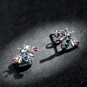 925 Sterling Silver Pavé Setting CZ Earrings for Women