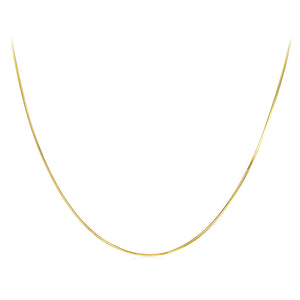 925 Sterling Silver + Plated White Gold 40cm Necklace