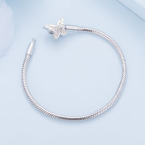 925 Sterling Silver Moonstone Bracelet 17.0 cm Pavé Setting for Women