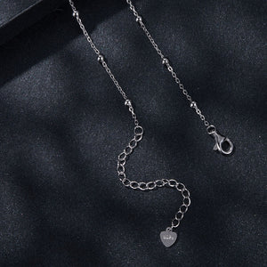 925 Sterling Silver 3mm Moissanite Necklace for Women