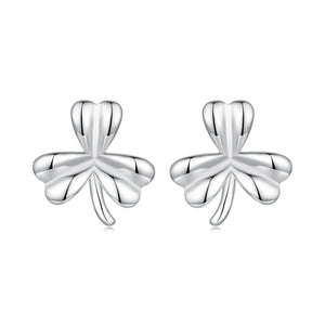 925 Sterling Silver White Gold Plated 0.7cm Earrings for Women