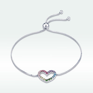 925 Sterling Silver Bracelet with Pavé Setting CZ