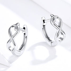 925 Sterling Silver Earrings - 1.2*0.4cm, Platinum Plated for Women