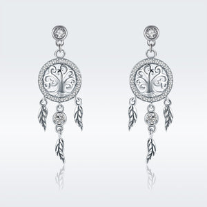 925 Sterling Silver Oxidized Pavé Setting CZ Earrings