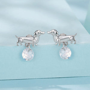 925 Sterling Silver White Gold Plated Pavé Setting CZ Earrings for Women