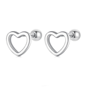 S925 Sterling Silver Earrings 0.6cm for Women