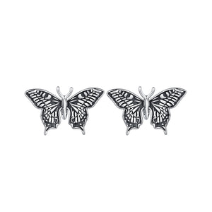 925 Sterling Silver Oxidized Earrings