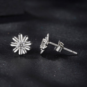 925 Sterling Silver Moissanite 0.3cm Earrings for Women