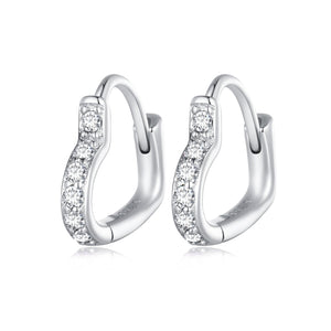 925 Sterling Silver Earrings with Pavé Setting CZ for Women