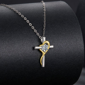 925 Sterling Silver 0.20 Carat Moissanite Necklace for Women
