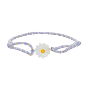 925 Sterling Silver Plated Platinum Deep Seashell Bracelet 24cm Adjustable for Women