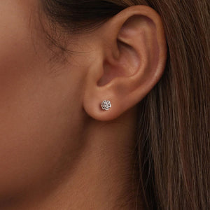 925 Sterling Silver Moissanite 0.15ct/0.027ct Earrings for Women