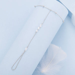 925 Sterling Silver White Gold Plated Bracelet with Pavé Setting CZ for Women