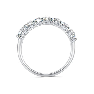 925 Sterling Silver Plated Moissanite Ring Size 5 for Women