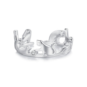 925 Sterling Silver Pavé Setting CZ Ring - Width 1.5-6.5mm for Women
